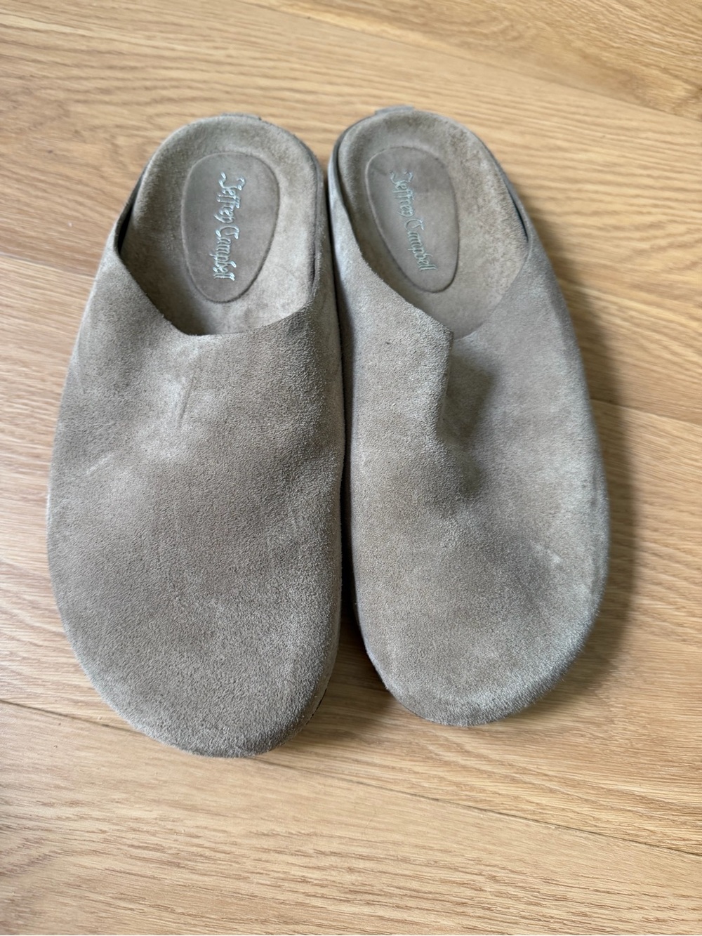 Jeffrey Campbell Taupe Suede Slip-On Flats
